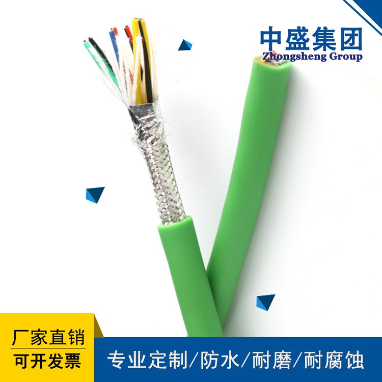 中盛阻燃电力软电缆柔性电缆ZR-YVFRP 7*1.5